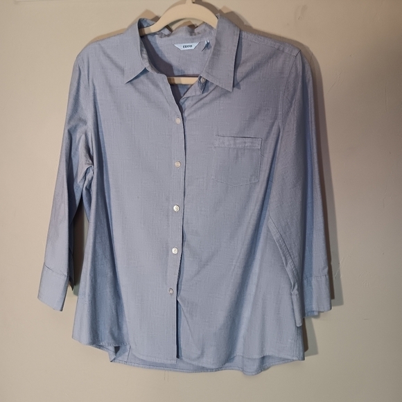 IZOD button down blouse sz L - Picture 1 of 6
